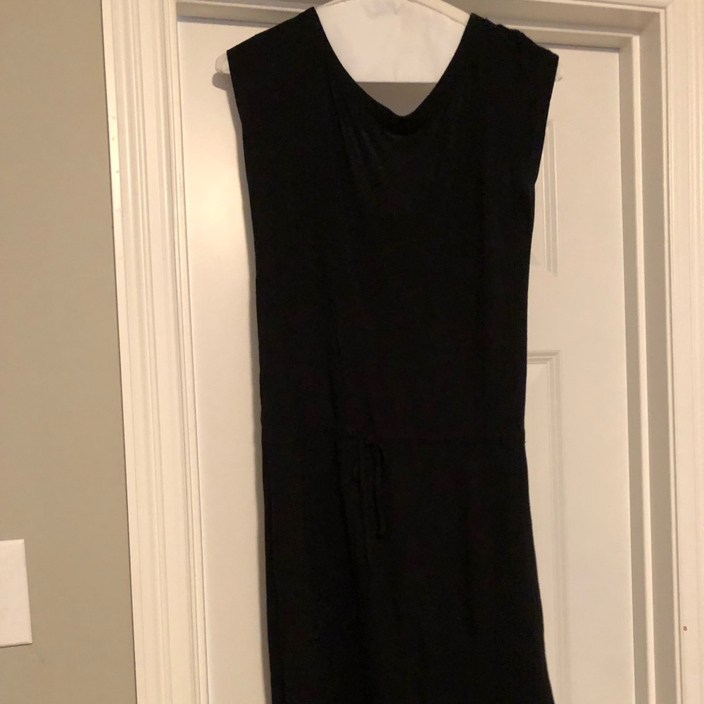 Gap black drawstring waste dress